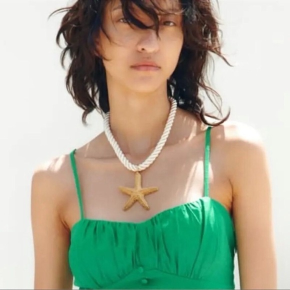 STARFISH GOLD SUMMER NECKLACE - Picture 8 of 9